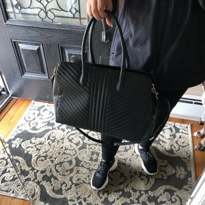 Quilted tote handbag